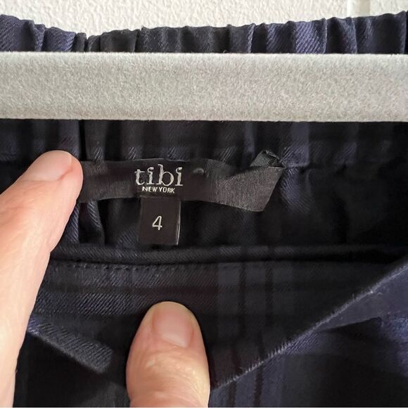 Tibi Off The Shoulder Plaid Tunic - Picture 12 of 13